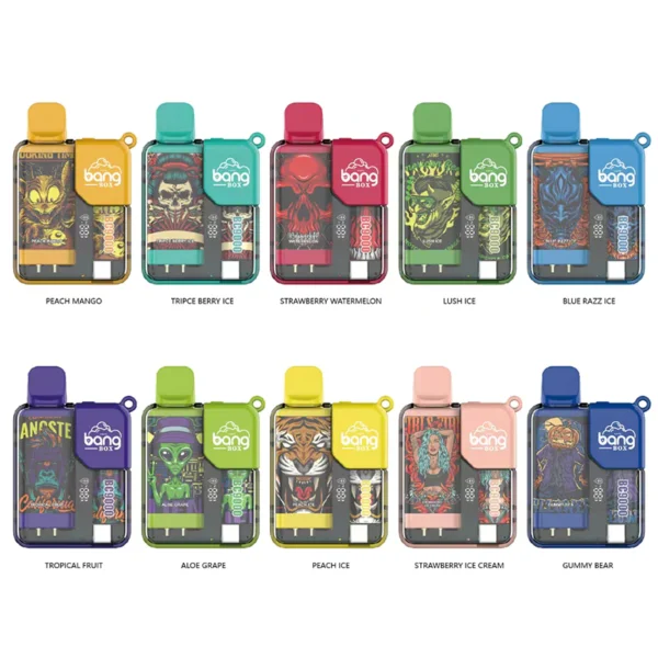 Bang Box 9000 Puffs 0% 2% 3% 5% Nikotin Újratölthető LED Pover Display Eldobható Vape Nagyker - HoldVape - 7