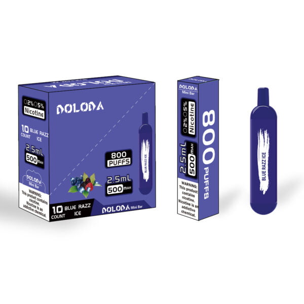 Мини-бар DOLODA 800 затяжек 2% Никотиновая перезаряжаемая одноразовая электронная сигарета Vape оптом - HoldVape - 4
