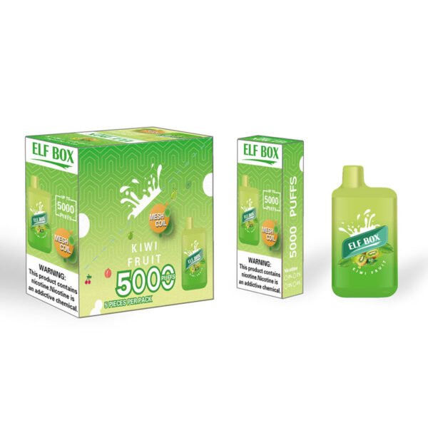 ELF BOX 5000 Puffs 0% 2% 3% 5% Nikotin eldobható Vape Authentic E cigarettatoll nagykereskedés - HoldVape - 16