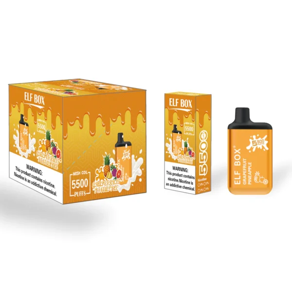 ELF BOX 5500 Eldobható Vape 5500 Puffs Authentic E cigarettatoll nagykereskedés - HoldVape - 4