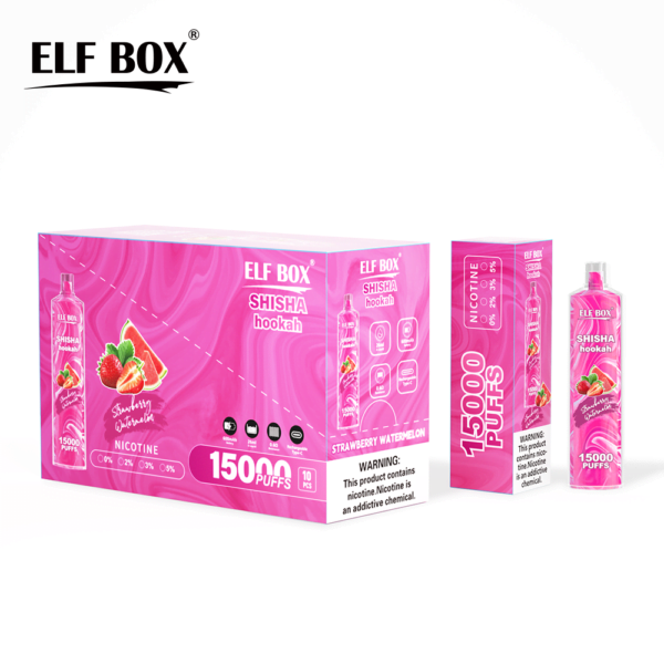 ELF BOX LS15000 Puff Shisha Hookah 0% 2% 5% Nicotine Vape jetable rechargeable en gros - HoldVape - 8