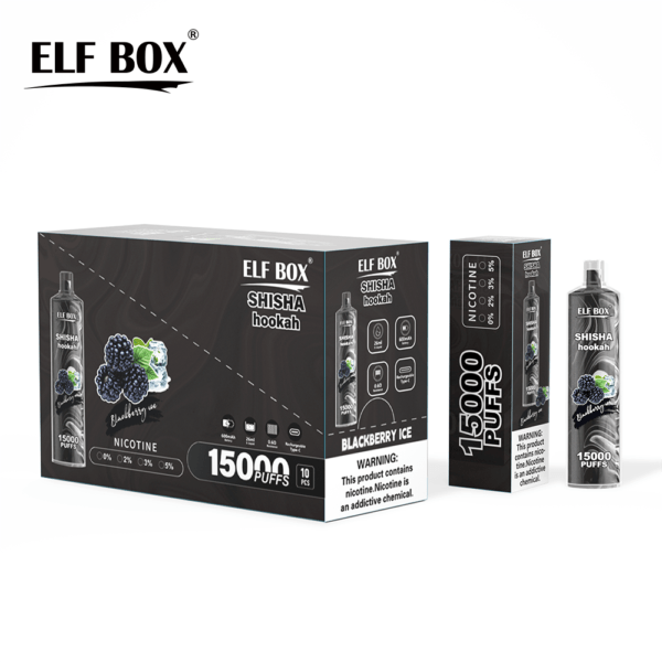 ELF BOX LS15000 Puff Shisha Hookah 0% 2% 5% Nicotine Vape jetable rechargeable en gros - HoldVape - 9