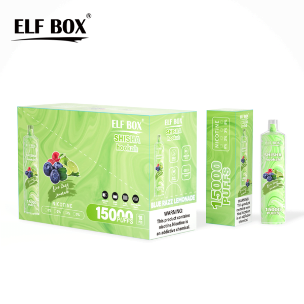 ELF BOX LS15000 Puff Shisha Hookah 0% 2% 5% Nicotine Vape jetable rechargeable en gros - HoldVape - 11