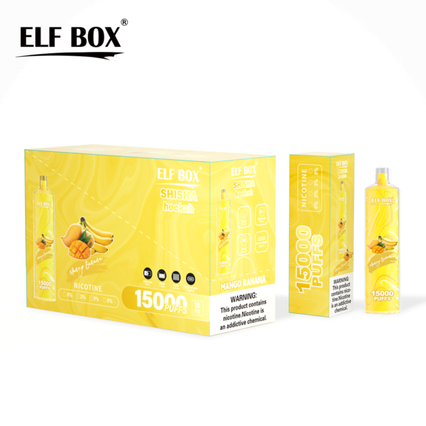 ELF BOX LS15000 Puff Shisha Narguilé 0% 2% 5% Nicotine Vape Jetable Rechargeable En Gros - HoldVape - 12