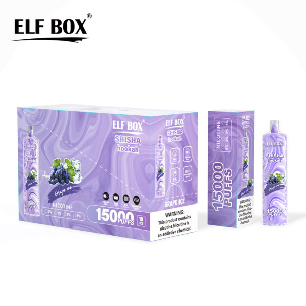 ELF BOX LS15000 Puff Shisha Hookah 0% 2% 5% Nicotine Vape jetable rechargeable en gros - HoldVape - 13