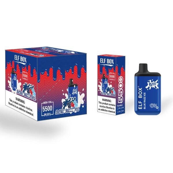 ELF BOX 5500 Eldobható Vape 5500 Puffs Authentic E cigarettatoll nagykereskedés - HoldVape - 8