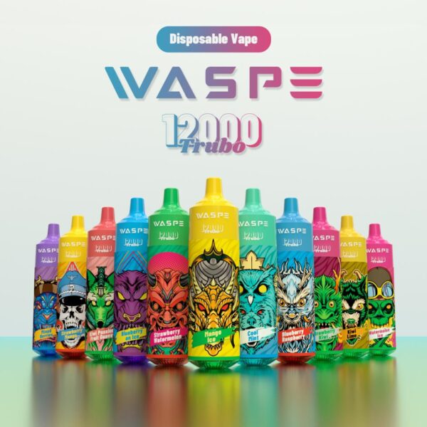 WASPE 12000 PUFFS 0% 2% 3% 5% Никотиновый одноразовый вейп оптом - HoldVape - 1