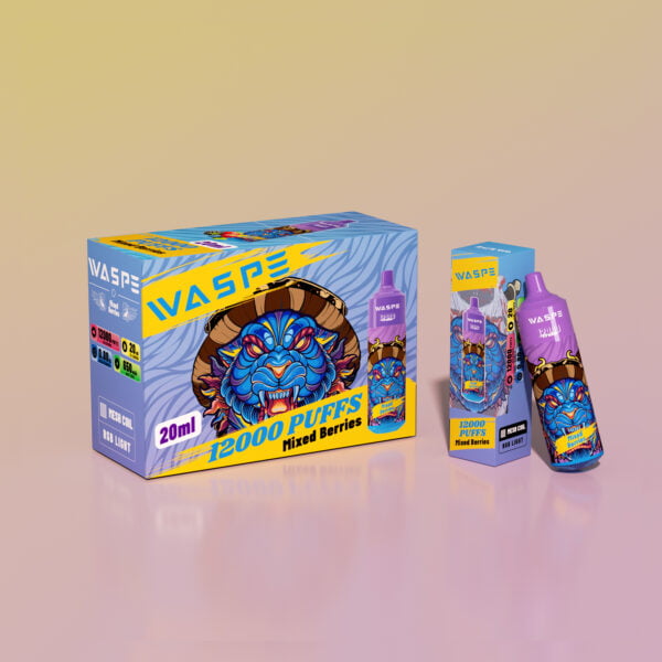 WASPE 12000 PUFFS 0% 2% 3% 5% Никотиновый одноразовый вейп оптом - HoldVape - 5