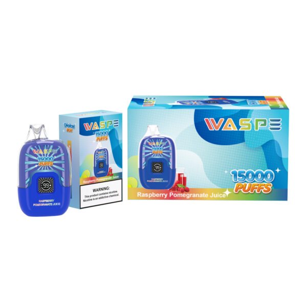 WASPE 15000 PUFFS digitális doboz 0% 2% 3% 5% Nikotin eldobható Vape nagykereskedés - HoldVape - 4