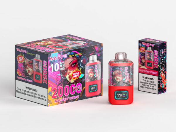 WASPE 20000 PUFFS Dual Mesh Box 0% 2% 3% 5% Nikotin eldobható Vape nagykereskedés - HoldVape - 5