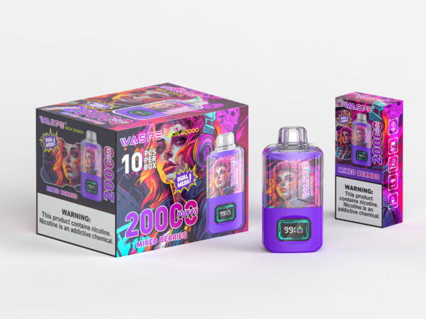 WASPE 20000 PUFFS Dual Mesh Box 0% 2% 3% 5% Nikotin eldobható Vape nagykereskedés - HoldVape - 6