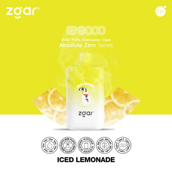 ZGAR ICE BOX 8000 Puffs 2% Nikotin újratölthető eldobható Vape nagykereskedés - HoldVape - 7