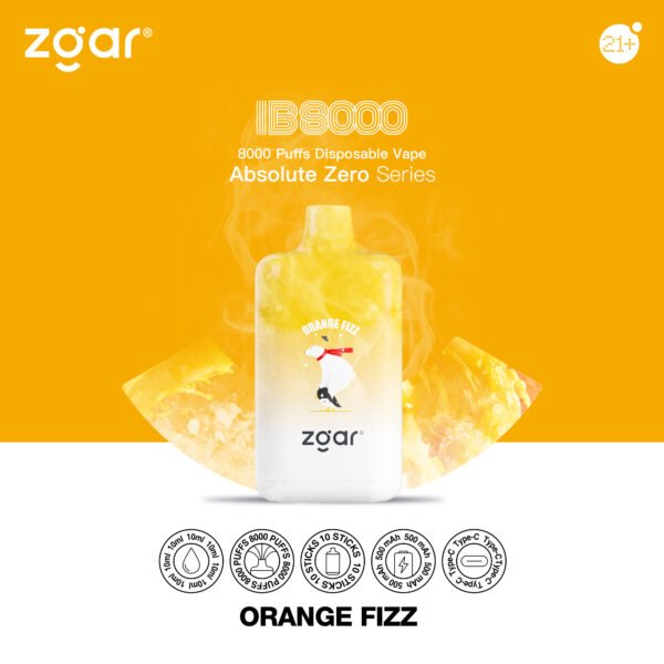 ZGAR ICE BOX 8000 Puffs 2% Nikotin Újratölthető Eldobható Vape Nagyker - HoldVape - 12
