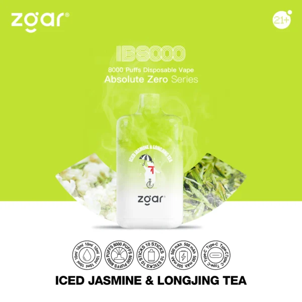 ZGAR ICE BOX 8000 Puffs 2% Nikotin újratölthető eldobható Vape nagykereskedés - HoldVape - 5