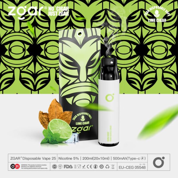 ZGAR ZG25 3000 Puffs 5% Nicotine Rechargeable Disposable Pod Wholesale - HoldVape - 9