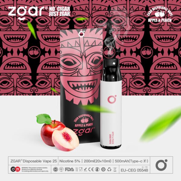 ZGAR ZG25 3000 Puffs 5% Nicotine Rechargeable Disposable Pod Wholesale - HoldVape - 19