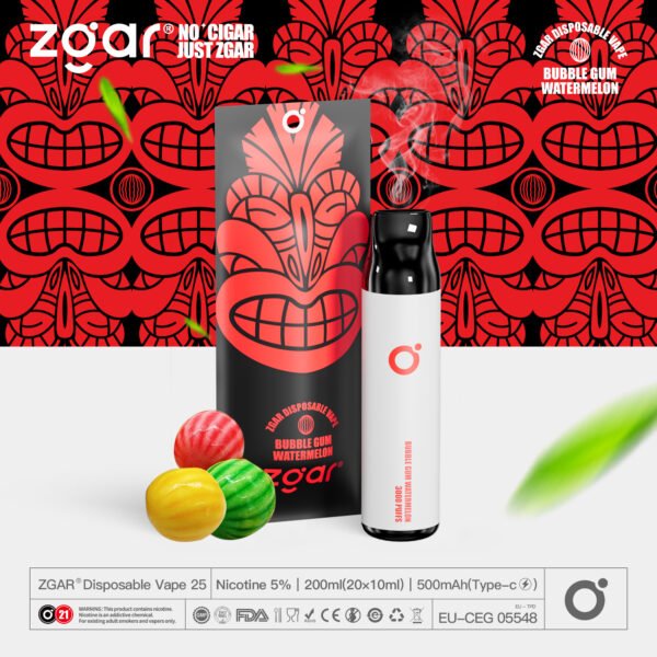 ZGAR ZG25 3000 Puffs 5% Nicotine Rechargeable Disposable Pod Wholesale - HoldVape - 15