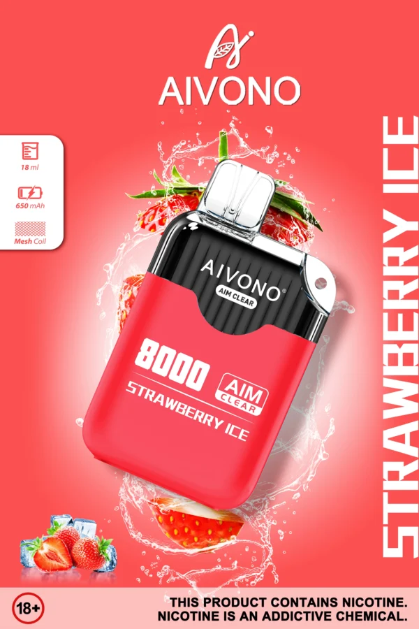 AIVONO AIM CLEAR 8000 Puffs 0% 2% 5% Аккумуляторная одноразовая ручка для электронных сигарет с низким содержанием никотина, оптовая покупка оптом - HoldVape - 9