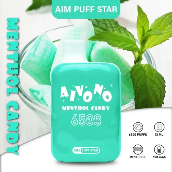 AIVONO AIM PUFFSTAR 6500 Puffs 0% 2% 5% Alacsony nikotin tartalmú újratölthető Vapes Pen tömeges vásárlás Nagyker - HoldVape - 3
