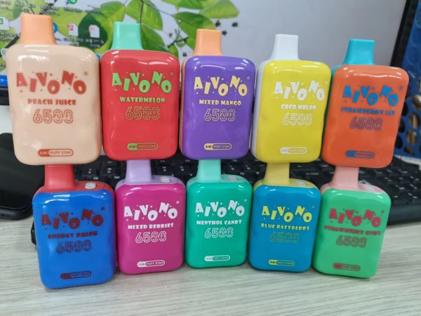 AIVONO AIM PUFFSTAR 6500 Puffs 0% 2% 5% Alacsony nikotintartalmú újratölthető Vapes toll Tömeges vásárlás Nagyker - HoldVape - 1