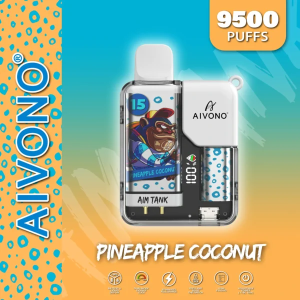 AIVONO AIM TANK 9500 Puffs 0% 2% 3% 5% Alacsony nikotintartalmú, újratölthető, eldobható Vapes Pen tömeges vásárlás Nagyker - HoldVape - 9