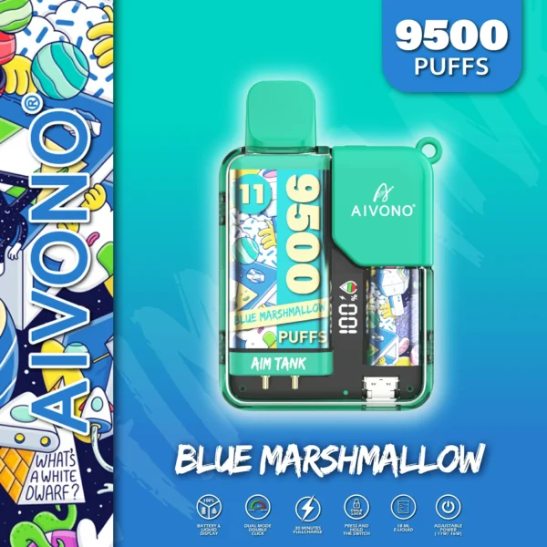 AIVONO AIM TANK 9500 Puffs 0% 2% 3% 5% Alacsony nikotintartalmú, újratölthető eldobható Vapes toll tömeges vásárlás Nagyker - HoldVape - 11