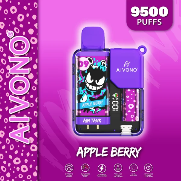 AIVONO AIM TANK 9500 Puffs 0% 2% 3% 5% Alacsony nikotintartalmú, újratölthető, eldobható Vapes toll tömeges vásárlás Nagyker - HoldVape - 12