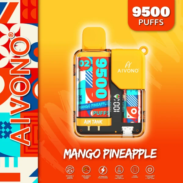 AIVONO AIM TANK 9500 Puffs 0% 2% 3% 5% Alacsony nikotintartalmú, újratölthető, eldobható Vapes Pen tömeges vásárlás Nagyker - HoldVape - 3