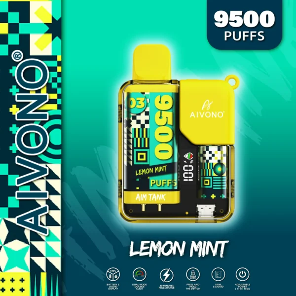 AIVONO AIM TANK 9500 Puffs 0% 2% 3% 5% Alacsony nikotintartalmú, újratölthető, eldobható Vapes Pen tömeges vásárlás Nagyker - HoldVape - 4
