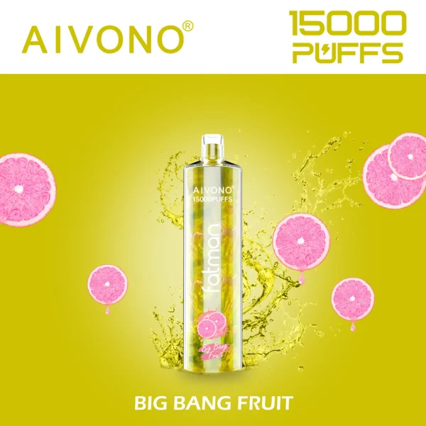 AIVONO FATMAN 15000 Puffs 0% 2% 3% 5% Nízkonikotinové dobíjecí jednorázové vapky Pen Hromadný nákup – HoldVape – 4
