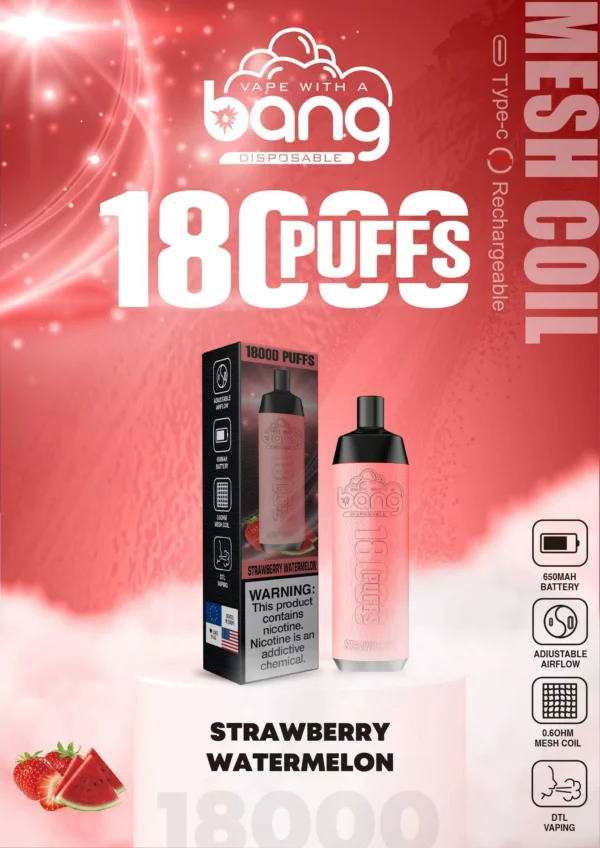 Bang Crown Bar 18000 Puffs 0% 2% 3% 5% Alacsony nikotintartalmú újratölthető Vapes Pen Tömeges vásárlás Nagyker - HoldVape - 10