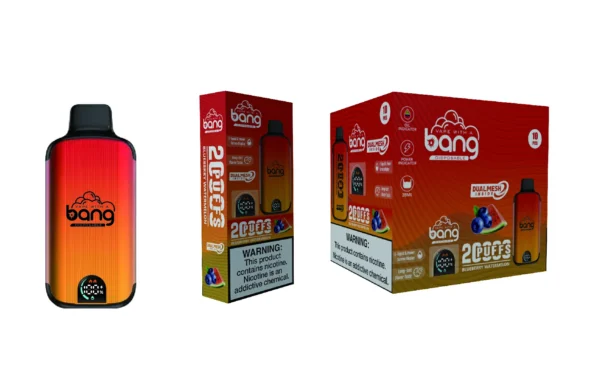 Bang Vape 20000 Puffs Dual Mesh 0% 2% 3% 5% Display LED com baixo teor de nicotina Recarregável em massa Compre Caneta Vape Descartável Atacado - HoldVape - 14