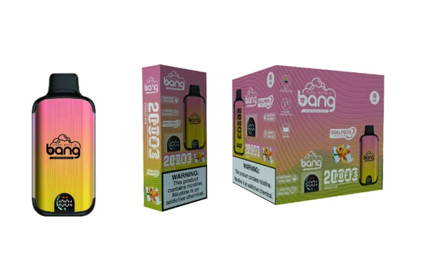 Bang Vape 20000 Puffs Dual Mesh 0% 2% 3% 5% Display LED com baixo teor de nicotina Recarregável em massa Compre Caneta Vape Descartável Atacado - HoldVape - 16