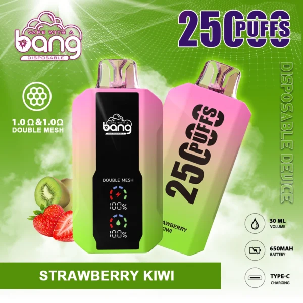 Bang 25000 Puffs 0% 2% 3% 5% Alacsony nikotin tartalmú újratölthető eldobható Vapes toll Tömeges vásárlás Nagyker - HoldVape - 8