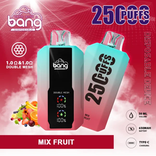 Bang 25000 Puffs 0% 2% 3% 5% Alacsony nikotin tartalmú újratölthető eldobható Vapes Pen Tömeges vásárlás Nagyker - HoldVape - 10