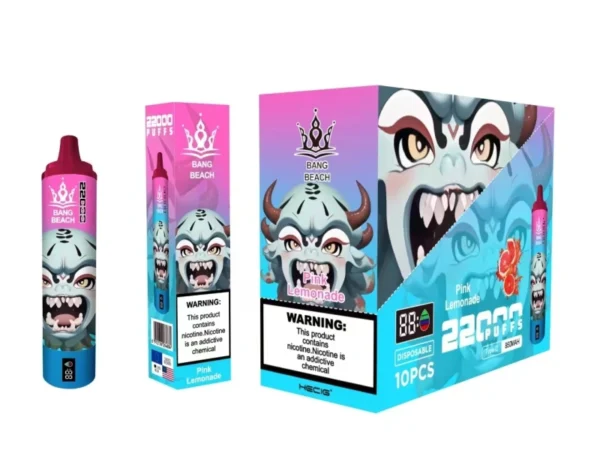Bang Beach 22000 Puffs 0% 2% 3% 5% Alacsony nikotintartalmú újratölthető tömeges vásárlás Eldobható Vape Pen nagykereskedés - HoldVape - 6