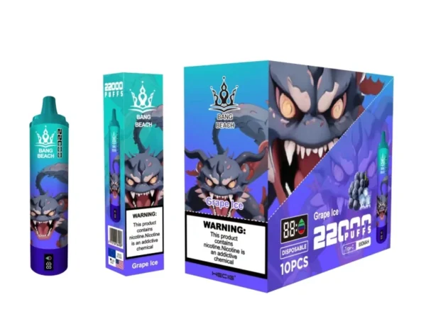 Bang Beach 22000 Puffs 0% 2% 3% 5% Alacsony nikotintartalmú újratölthető tömeges vásárlás Eldobható Vape Pen nagykereskedés - HoldVape - 10