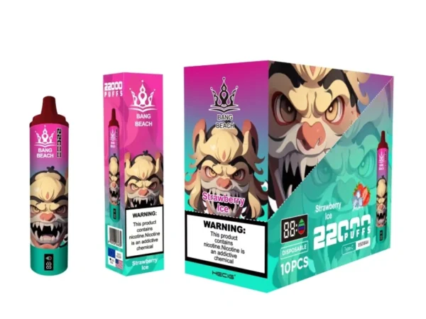 Bang Beach 22000 Puffs 0% 2% 3% 5% Alacsony nikotintartalmú újratölthető tömeges vásárlás Eldobható Vape Pen nagykereskedés - HoldVape - 11