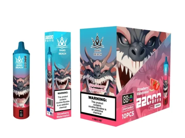 Bang Beach 22000 Puffs 0% 2% 3% 5% Alacsony nikotintartalmú újratölthető tömeges vásárlás Eldobható Vape Pen nagykereskedés - HoldVape - 3