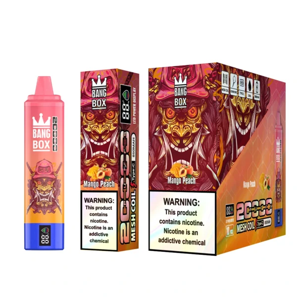 Bang Box 20000 Puffs 0% 2% 3% 5% Dobíjecí jednorázové pero s nízkým obsahem nikotinu ve velkém Koupit velkoobchodní prodej jednorázového pera – HoldVape – 11