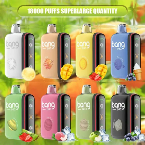Bang Box Vape Rocket 18000 Puffs Écran d'affichage LED 0% 2% 3% 5% Vapes jetables à faible teneur en nicotine Acheter en gros - HoldVape - 1
