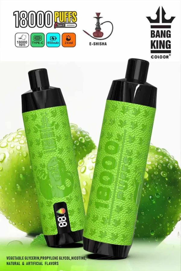 Bang King Crown Bar 18000 Puffs 0% 2% 3% 5% Alacsony nikotintartalmú újratölthető Vapes Pen Tömeges vásárlás Nagyker - HoldVape - 3