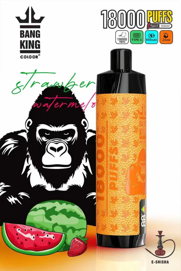 Bang King Crown Bar 18000 Puffs 0% 2% 3% 5% Alacsony nikotintartalmú, újratölthető, eldobható Vapes toll tömeges vásárlás Nagyker - HoldVape - 5