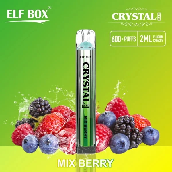 ELF BOX CRYSTAL BAR 600 Puffs 0% 2% 5% Никотиновый перезаряжаемый одноразовый вейп Купить оптом - HoldVape - 8
