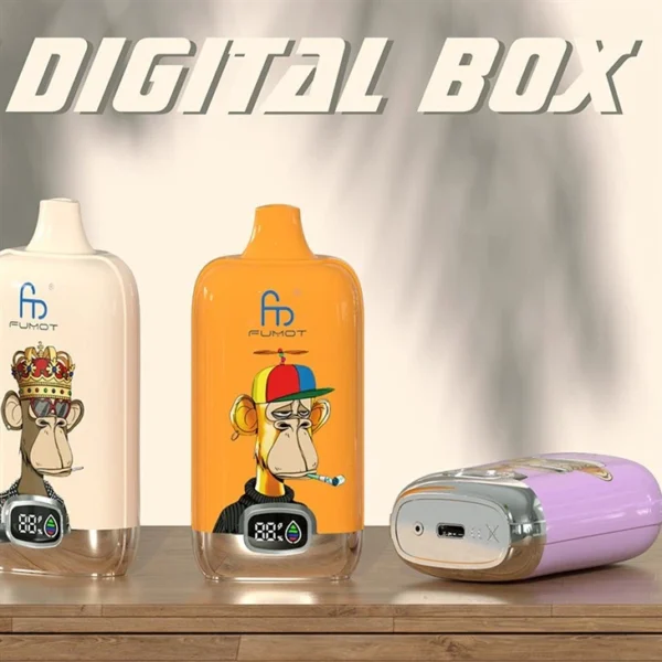 Randm Digital Box 12000 Puffs 0% 2% 3% 5% Alacsony nikotintartalmú LED kijelző Újratölthető Tömeges Vásárlás Eldobható Vape Nagyker - HoldVape - 1