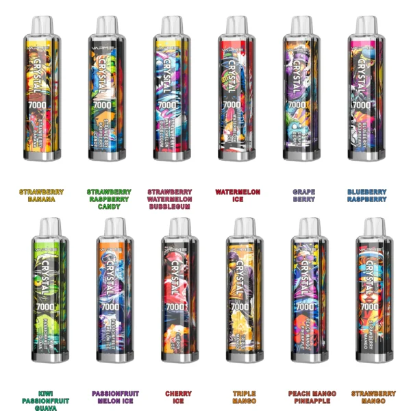 Vapme Crystal 7000 Puffs 2% 5% Nikotin Újratölthető Eldobható Vapes Tömeges vásárlás Nagyker - HoldVape - 10