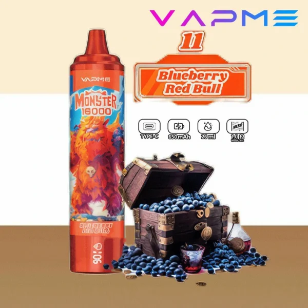 Vapme Monster 16000 Puffs 2% 5% Nikotin Újratölthető Eldobható Vapes Tömeges vásárlás Nagyker - HoldVape - 4