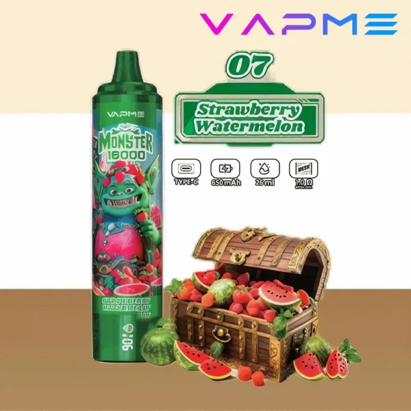 Vapme Monster 16000 Puffs 2% 5% Nikotin Újratölthető Eldobható Vapes Tömeges vásárlás Nagyker - HoldVape - 5