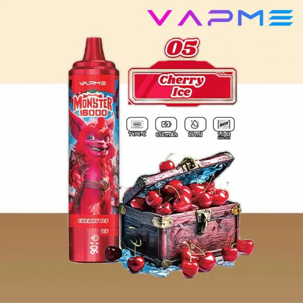 Vapme Monster 16000 Puffs 2% 5% Nikotin Újratölthető Eldobható Vapes Tömeges vásárlás Nagyker - HoldVape - 10