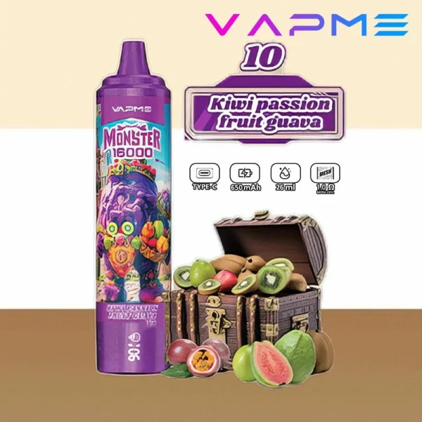 Vapme Monster 16000 Puffs 2% 5% Nikotin Újratölthető Eldobható Vapes Tömeges vásárlás Nagyker - HoldVape - 11